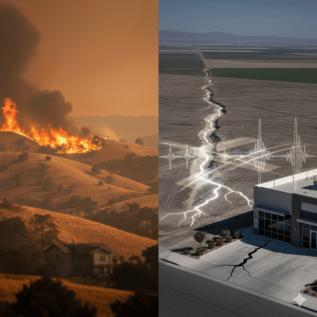 Bakersfield Businesses Face Dual Threat: Why You Need Separate Wildfire AND Earthquake Coverage
