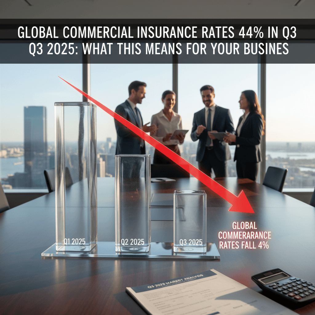 Global Commercial Insurance Rates Fall 4% in Q3 2025: What This Means for Your Business