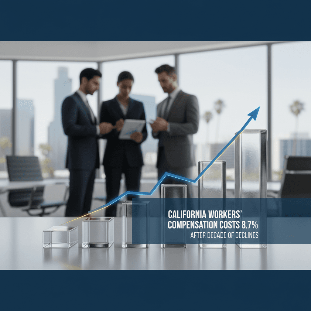 California Workers' Compensation Costs Rise 8.7% After Decade of Declines