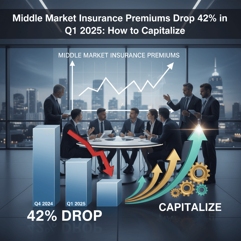 Middle Market Insurance Premiums Drop 42% in Q1 2025: How to Capitalize